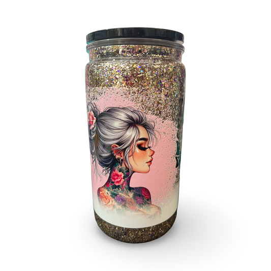 16oz SnowGlobe Acrylic Tumblers