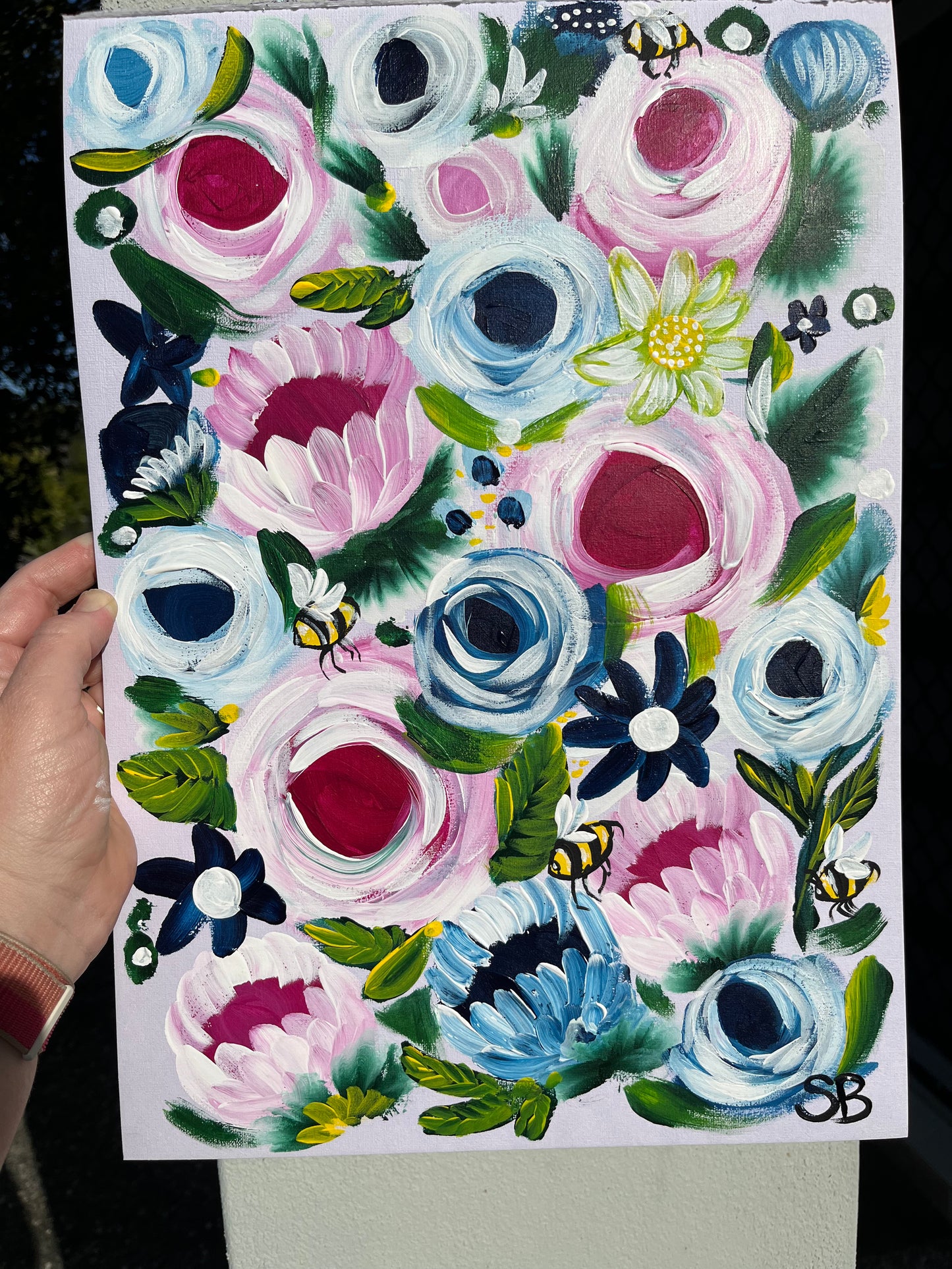 Original Art on Paper. Bee Bee Bumble Bee 🐝😜