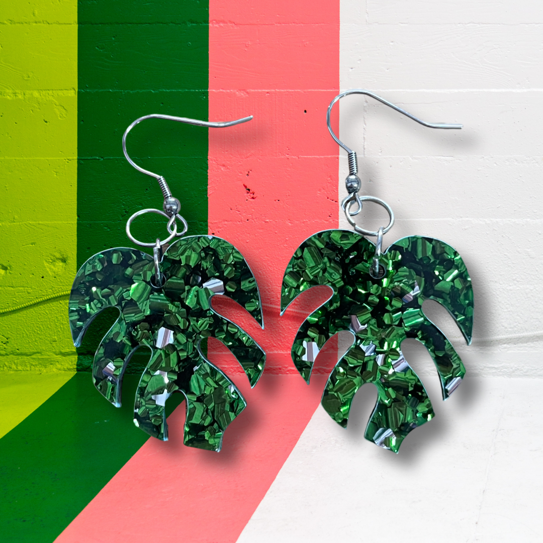 Green Foil Monstera Leaves