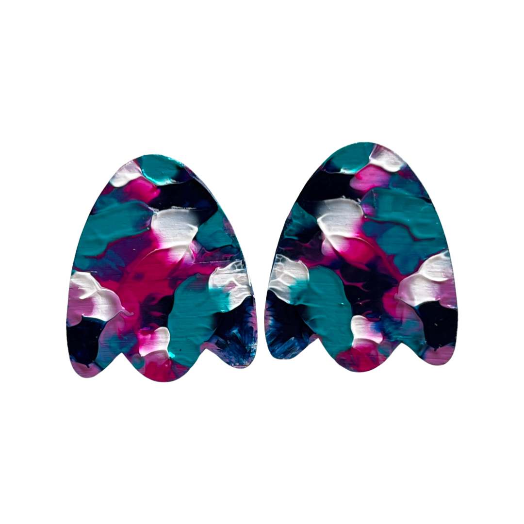 Statement Flower 40mm Stud Earrings