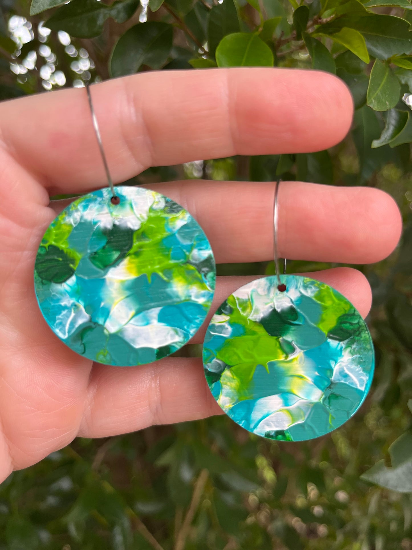 All the Greens Aqua 40mm Arty Hoops