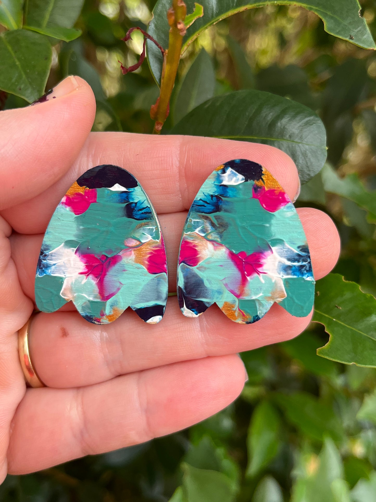 Statement Flower 40mm Stud Earrings