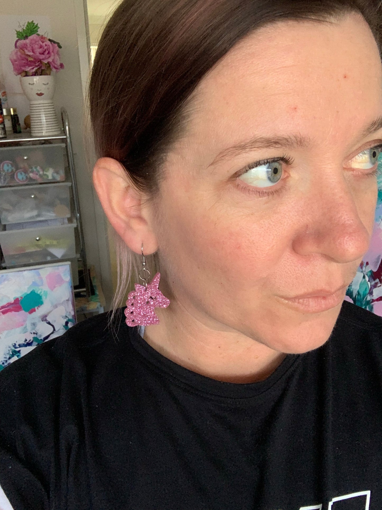 Pink glitter Unicorn