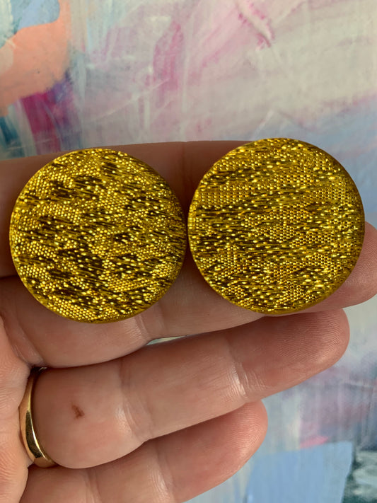 Golden Sunset  Statement Studs